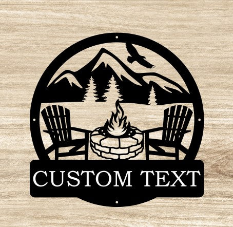 Fire Pit Monogram